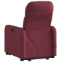 Sillón de masaje elevable eléctrico tela rojo tinto en Sillones | Comprar online en Foru.es