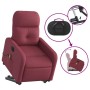Sillón de masaje elevable eléctrico tela rojo tinto en Sillones | Comprar online en Foru.es