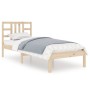 Estructura de cama madera maciza 90x190 cm de vidaXL, Camas y somieres - Ref: Foro24-3105370, Precio: 82,23 €, Descuento: %