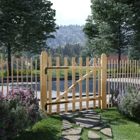 Puerta para valla 100x90 cm madera de avellano de vidaXL, Puertas de jardín - Ref: Foro24-142590, Precio: 95,32 €, Descuento: %