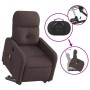 Sillón masaje eléctrico reclinable elevable tela marrón oscuro en Sillones | Comprar online en Foru.es