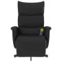 Sillón reclinable masaje con reposapiés cuero sintético negro de vidaXL, Sillones - Ref: Foro24-356597, Precio: 225,39 €, Des...