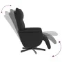 Sillón reclinable masaje con reposapiés cuero sintético negro de vidaXL, Sillones - Ref: Foro24-356597, Precio: 225,39 €, Des...