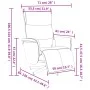 Sillón reclinable masaje con reposapiés cuero sintético negro de vidaXL, Sillones - Ref: Foro24-356597, Precio: 225,39 €, Des...