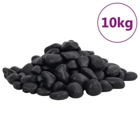 Guijarros pulidos negros 10 kg 2-5 cm de vidaXL, Decoración de acuarios - Ref: Foro24-155327, Precio: 33,07 €, Descuento: %