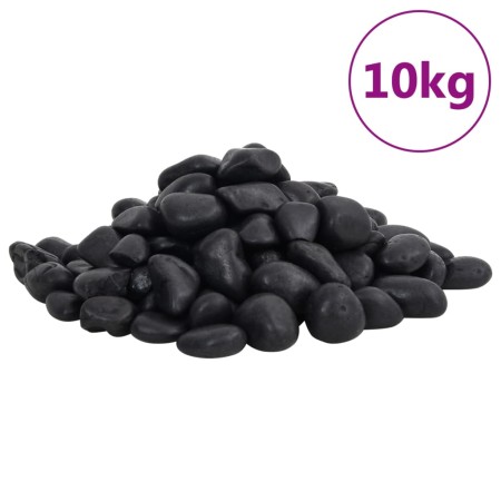 Guijarros pulidos negros 10 kg 2-5 cm de vidaXL, Decoración de acuarios - Ref: Foro24-155327, Precio: 33,72 €, Descuento: %