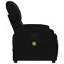 Sillón reclinable de masaje de tela negro de vidaXL, Sillones - Ref: Foro24-373424, Precio: 182,88 €, Descuento: %