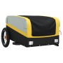 Remolque para bicicleta hierro negro y amarillo 30 kg de vidaXL, Remolques para bicicletas - Ref: Foro24-94036, Precio: 86,87...