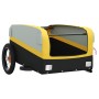 Remolque para bicicleta hierro negro y amarillo 30 kg de vidaXL, Remolques para bicicletas - Ref: Foro24-94036, Precio: 86,87...