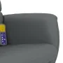Sillón de masaje reclinable con reposapiés cuero sintético gris de vidaXL, Sillones - Ref: Foro24-356716, Precio: 128,31 €, D...