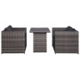 Set mesa y sillas jardín 3 pzas y cojines ratán sintético gris de vidaXL, Conjuntos de jardín - Ref: Foro24-43915, Precio: 34...