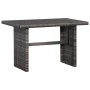 Set mesa y sillas jardín 3 pzas y cojines ratán sintético gris de vidaXL, Conjuntos de jardín - Ref: Foro24-43915, Precio: 34...