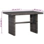 Set mesa y sillas jardín 3 pzas y cojines ratán sintético gris de vidaXL, Conjuntos de jardín - Ref: Foro24-43915, Precio: 34...