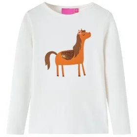 Camiseta infantil de manga larga color crudo 140 de vidaXL, Camisetas para niños - Ref: Foro24-13628, Precio: 8,85 €, Descuen...