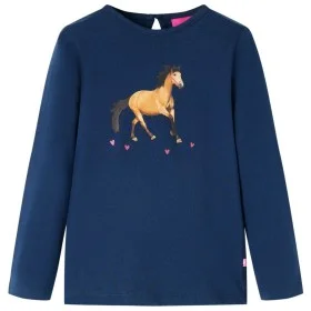 Camiseta infantil de manga larga azul marino 104 de vidaXL, Camisetas para niños - Ref: Foro24-14030, Precio: 8,98 €, Descuen...