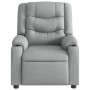 Sillón reclinable de masaje de tela gris claro en Sillones | Comprar online en Foru.es