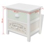 Mesitas de noche de estilo francés de madera 2 unidades de vidaXL, Mesitas de noche - Ref: Foro24-242875, Precio: 86,89 €, De...