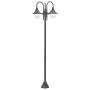 Farola de jardín con 3 luces aluminio color bronce E27 220 cm de vidaXL, Iluminación de exterior - Ref: Foro24-44207, Precio:...