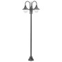 Farola de jardín con 3 luces aluminio color bronce E27 220 cm de vidaXL, Iluminación de exterior - Ref: Foro24-44207, Precio:...