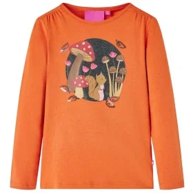 Camiseta infantil de manga larga naranja tostado 92 de vidaXL, Camisetas para niños - Ref: Foro24-14154, Precio: 8,72 €, Desc...