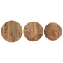 Mesitas auxiliares 3 Piezas madera de mango rugosa en Mesas auxiliares | Comprar online en Foru.es