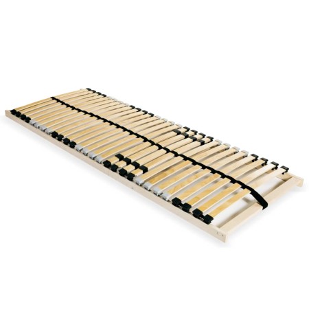 Somier de láminas con 28 listones 7 regiones 90x200 cm de vidaXL, Camas y somieres - Ref: Foro24-246445, Precio: 68,61 €, Des...
