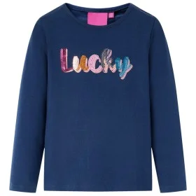 Camiseta infantil de manga larga azul marino 92 de vidaXL, Camisetas para niños - Ref: Foro24-14064, Precio: 8,77 €, Descuent...