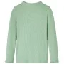 Camiseta infantil manga larga cuello alto color menta oscuro 92 de vidaXL, Camisetas para niños - Ref: Foro24-14329, Precio: ...