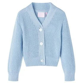 Rebeca infantil de punto azul 116 de vidaXL, Ropa de abrigo para niños - Ref: Foro24-14582, Precio: 13,42 €, Descuento: %
