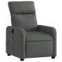 Sillón reclinable de masaje de tela gris oscuro en Sillones | Comprar online en Foru.es