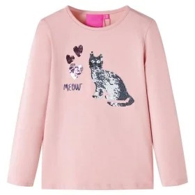 Camiseta infantil de manga larga rosa claro 128 de vidaXL, Camisetas para niños - Ref: Foro24-14087, Precio: 10,49 €, Descuen...