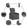 Sillón reclinable de masaje de tela gris oscuro en Sillones | Comprar online en Foru.es