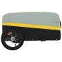 Remolque para bicicleta hierro negro y amarillo 45 kg de vidaXL, Remolques para bicicletas - Ref: Foro24-94043, Precio: 81,90...