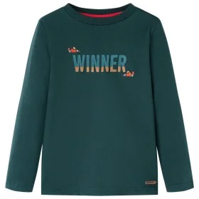Camiseta infantil de manga larga verde oscuro 128 de vidaXL, Camisetas para niños - Ref: Foro24-12902, Precio: 8,30 €, Descue...