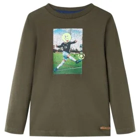 Long-sleeved khaki children's t-shirt size 92 by vidaXL, Kids T-shirts - Ref: Foro24-12734, Price: 8,52 €, Discount: %