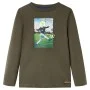 Camiseta infantil con manga larga caqui 92 de vidaXL, Camisetas para niños - Ref: Foro24-12734, Precio: 8,52 €, Descuento: %