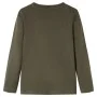 Camiseta infantil con manga larga caqui 92 de vidaXL, Camisetas para niños - Ref: Foro24-12734, Precio: 8,52 €, Descuento: %