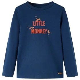Camiseta infantil de manga larga azul marino 92 de vidaXL, Camisetas para niños - Ref: Foro24-13034, Precio: 8,30 €, Descuent...