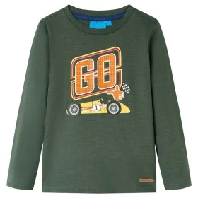 Camiseta infantil de manga larga verde oscuro 92 de vidaXL, Camisetas para niños - Ref: Foro24-13069, Precio: 8,30 €, Descuen...