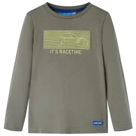 Camiseta infantil de manga larga caqui 104 de vidaXL, Camisetas para niños - Ref: Foro24-13110, Precio: 8,30 €, Descuento: %