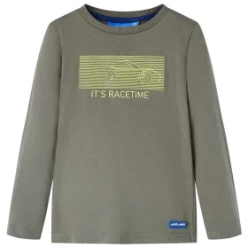 Camiseta infantil de manga larga caqui 128 de vidaXL, Camisetas para niños - Ref: Foro24-13112, Precio: 8,30 €, Descuento: %