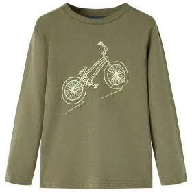 Camiseta infantil de manga larga caqui 92 de vidaXL, Camisetas para niños - Ref: Foro24-13434, Precio: 7,85 €, Descuento: %