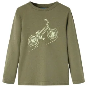 Camiseta infantil de manga larga caqui 116 de vidaXL, Camisetas para niños - Ref: Foro24-13436, Precio: 7,85 €, Descuento: %