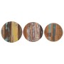 Mesitas auxiliares 3 piezas madera maciza reciclada en Mesas auxiliares | Comprar online en Foru.es