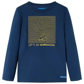 Camiseta infantil de manga larga azul marino 92 de vidaXL, Camisetas para niños - Ref: Foro24-13104, Precio: 8,30 €, Descuent...