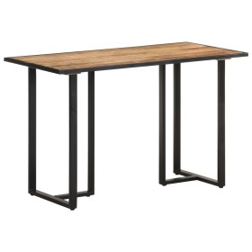 Mesa de comedor de madera maciza de mango rugosa 120 cm en Mesas de comedor | Comprar online en Foru.es