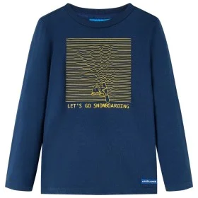 Camiseta infantil de manga larga azul marino 116 de vidaXL, Camisetas para niños - Ref: Foro24-13106, Precio: 8,30 €, Descuen...