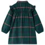 Vestido infantil de manga larga y volantes verde oscuro 140 de vidaXL, Vestidos de niños - Ref: Foro24-14418, Precio: 13,30 €...