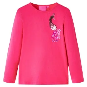 Camiseta infantil de manga larga rosa brillante 104 de vidaXL, Camisetas para niños - Ref: Foro24-13590, Precio: 8,59 €, Desc...