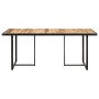 Mesa de comedor madera de mango rugosa 160 cm en Mesas de comedor | Comprar online en Foru.es